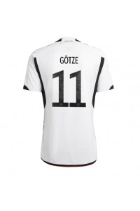 Duitsland Mario Gotze #11 Voetbaltruitje Thuis tenue WK 2022 Korte Mouw